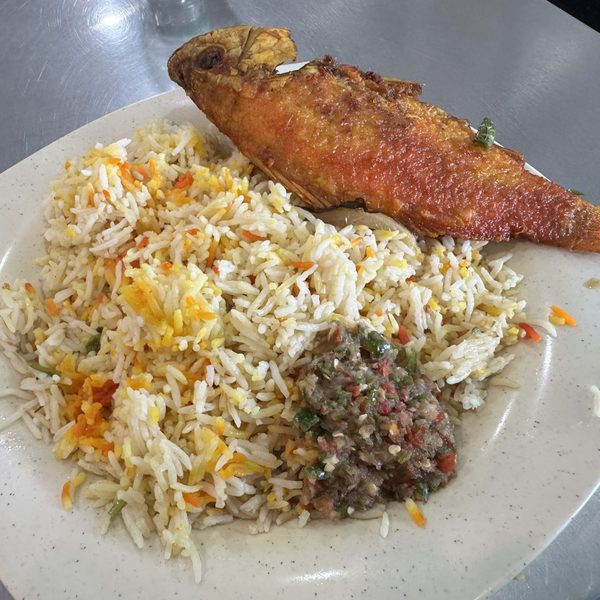 Peixe Frito + Baião